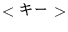 $<\hbox{$B%-!<(B}>$