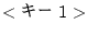 $<\hbox{$B%-!<(B1}>$